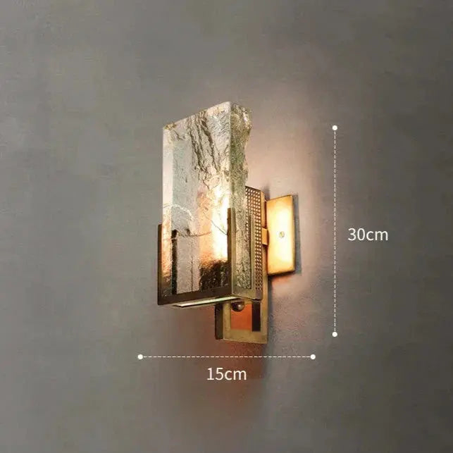 ÉléganceLumi - Applique Murale en Cristal Doré - Rynova