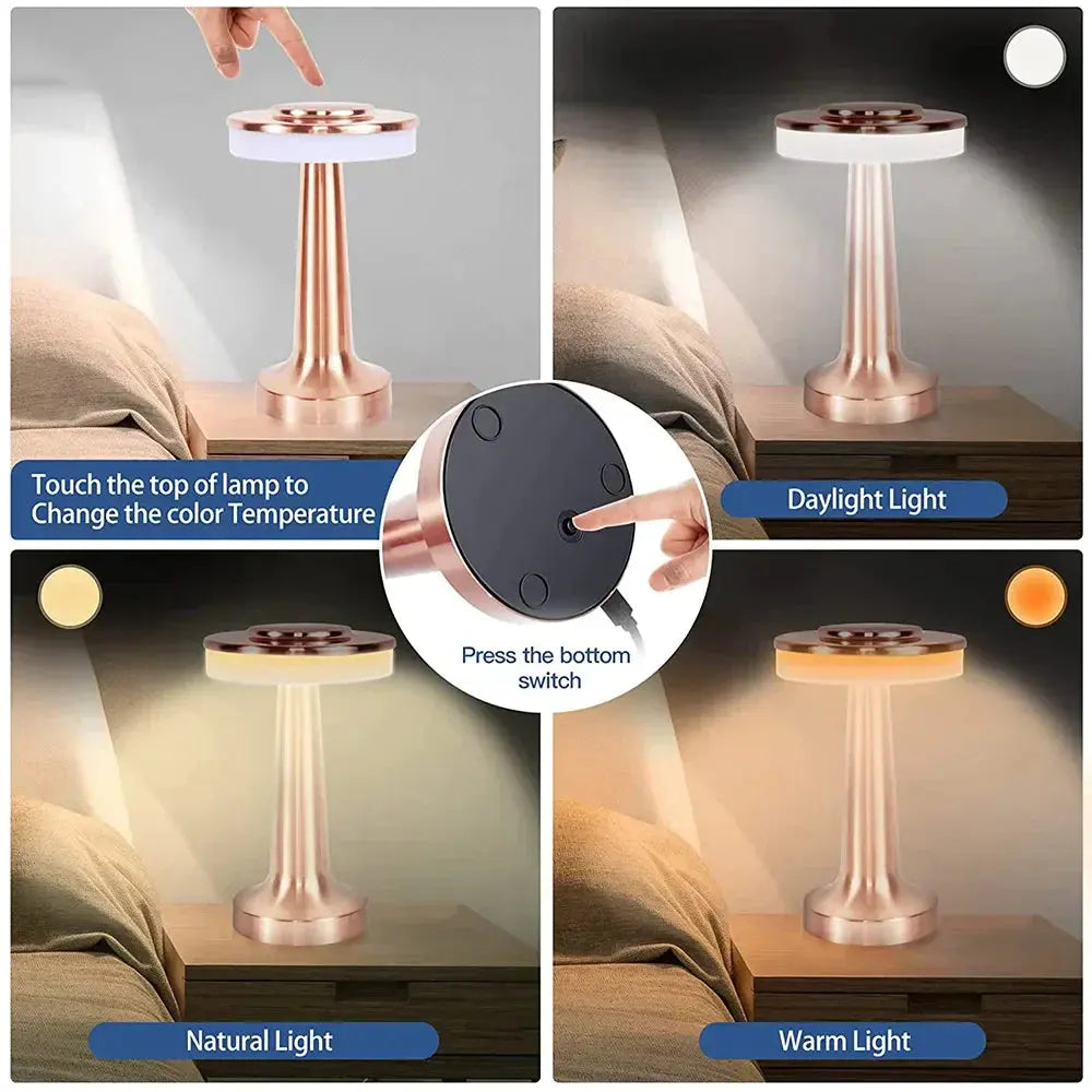 LumiFleur - Lampe de Table Florale avec Éclairage Ambiant Élégant - Rynova