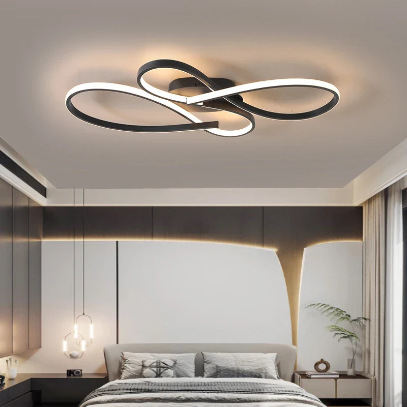 LuxeNoir – Plafonnier LED Moderne et Élégant - Rynova