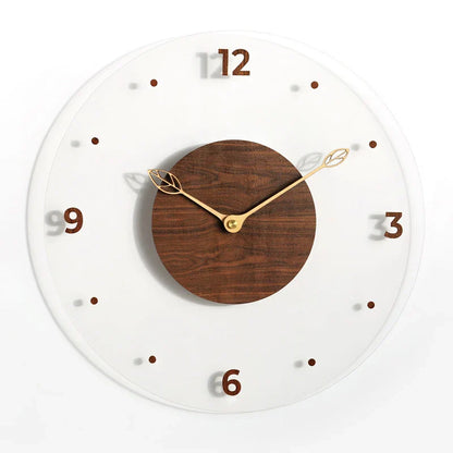 Horloge Murale Noisera – Élégance Naturelle en Bois de Noyer - Rynova
