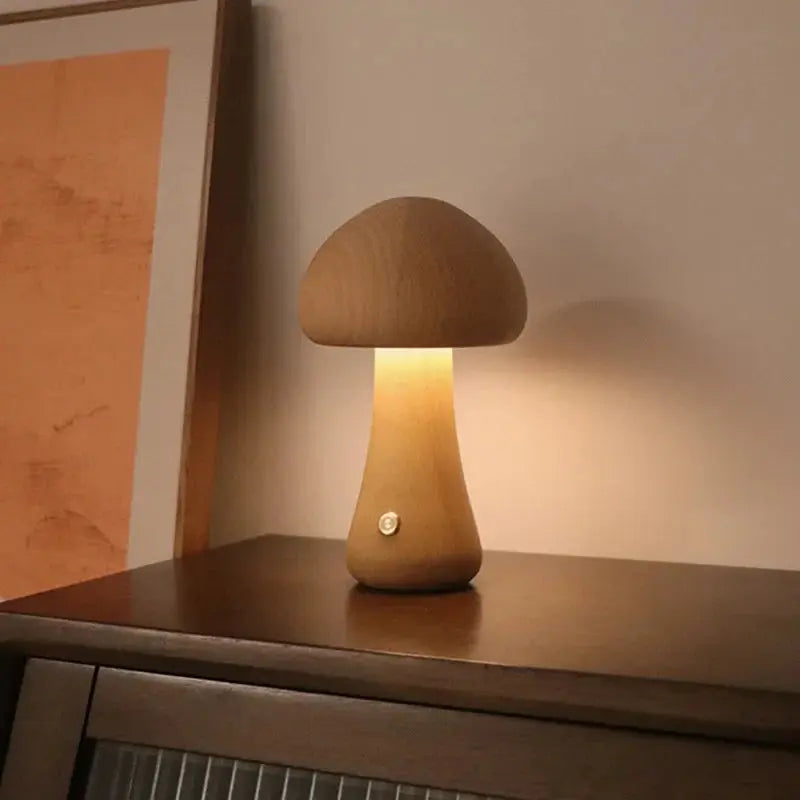 Lampe Tactile Champignon, Lumière Douce et Apaisante - Rynova