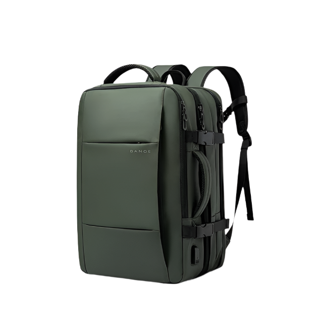 Sac à Dos de Voyage BANGE Pro – Grand Sac Étanche avec Port USB, Extensible, Capacité 17.3 pouces, Sac à Dos d’Affaires pour Homme - Rynova