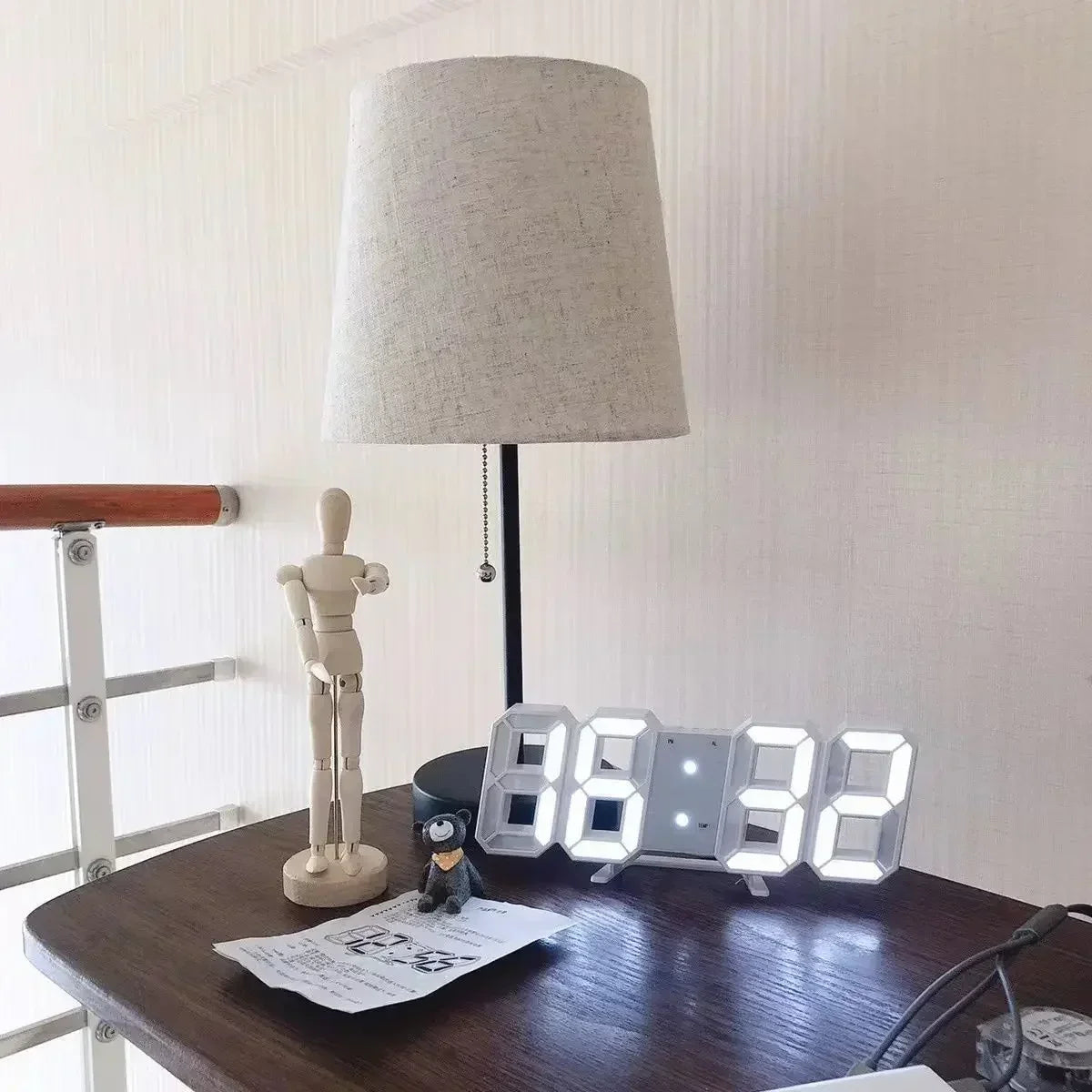 Horlogix – Horloge LED 3D pour Décoration Intérieure Moderne - Rynova