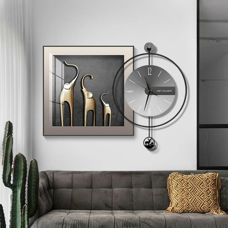 Horloge Élégance Moderne – Horloge Murale Créative et Chic - Rynova