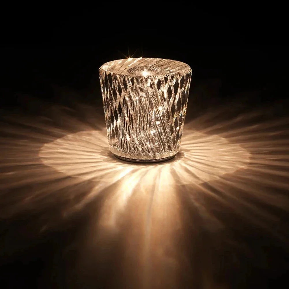 LuminaCristal – Lampe de Table en Cristal Élégante pour Restaurant et Bar - Rynova