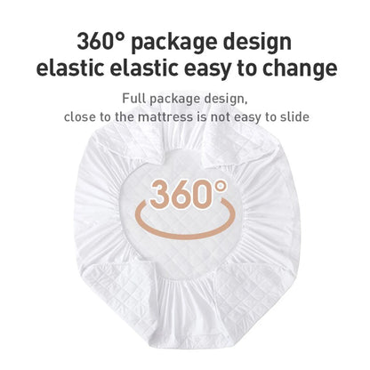 AquaMat - Protège-Matelas Imperméable avec Drap-Housse Ajusté - Rynova