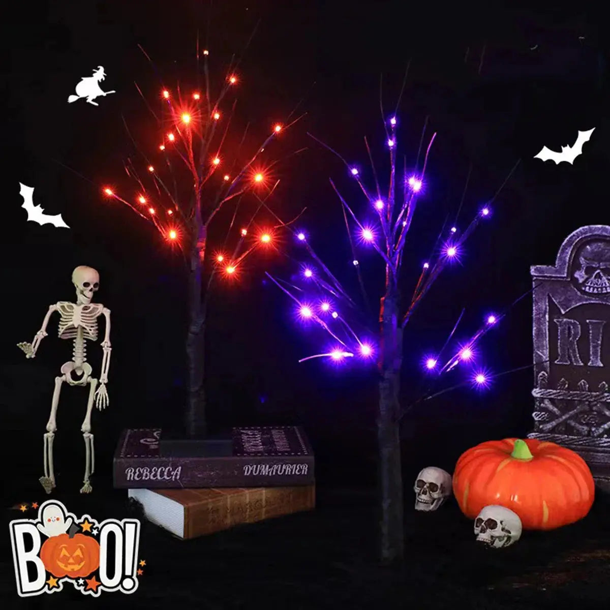 BirchLight - Lampe Arbre Bouleau Halloween Déco Intérieure - Rynova