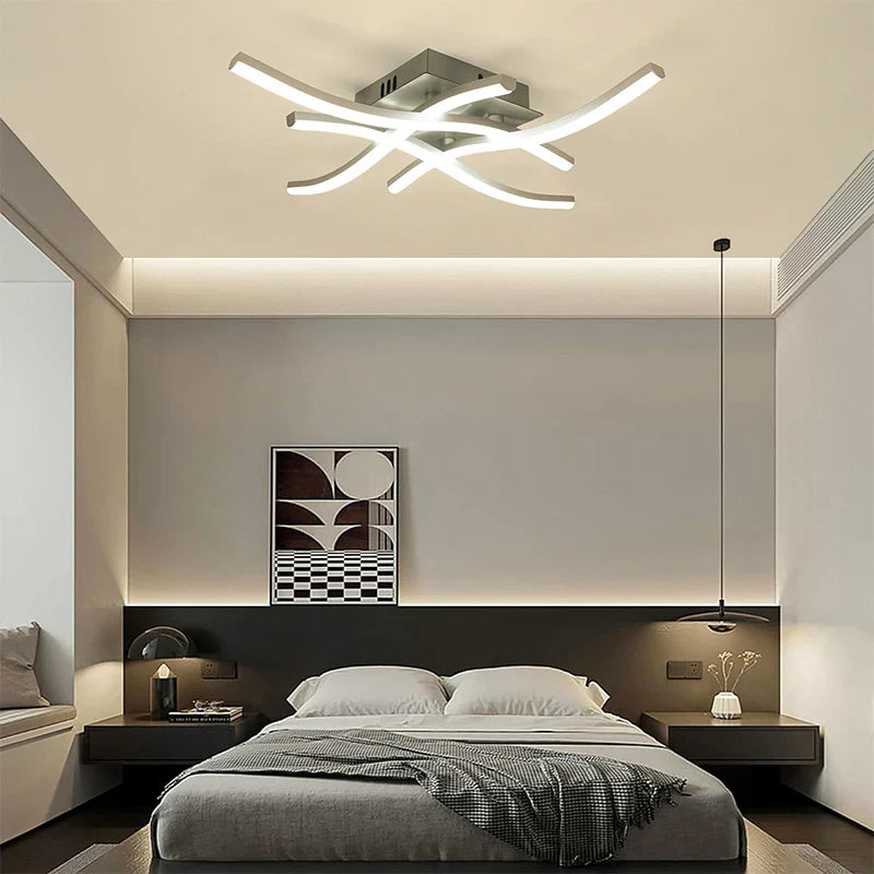 LumièreCourbe - Lampe LED Moderne pour Balcon et Intérieur - Rynova