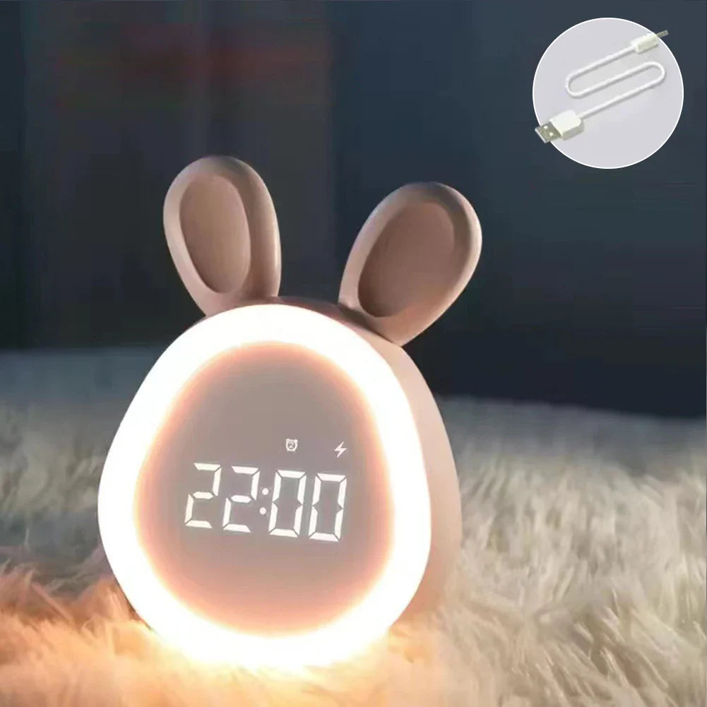 LapinLumi – Réveil avec Alarme et Lumière Nocturne - Rynova