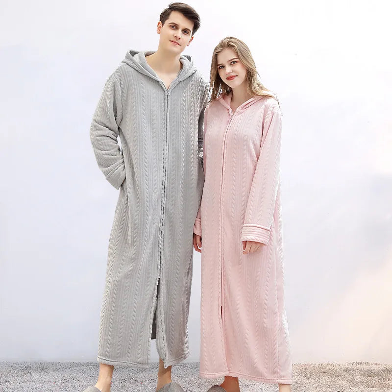 CocoonChaud – Peignoir à Capuche pour Couples - Rynova