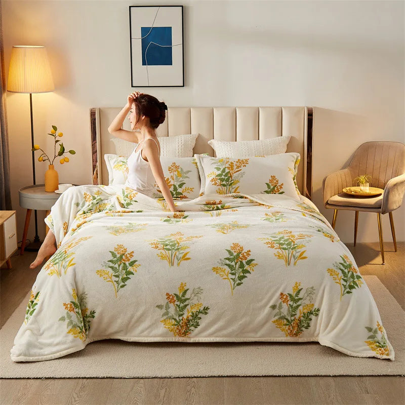 DouceFlanelle – Couverture Ultra-Douce pour Nap et Salon - Rynova