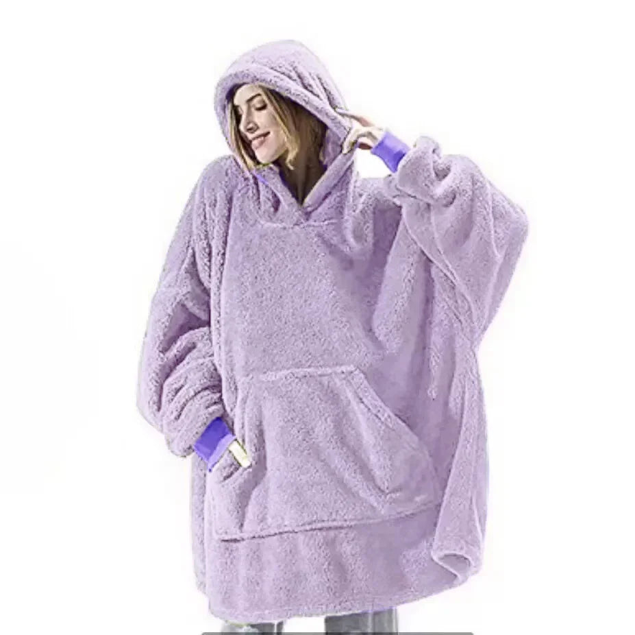 ChaleurÉlégante - Pull couverture en flanelle, pyjama - Rynova