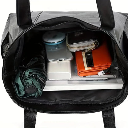 Sac à Main Élégance – Grand Tote Rétro en Similicuir Vegan pour Femmes, Sac Bandoulière Vintage pour le Quotidien - Rynova