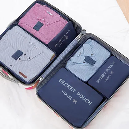 VoyageOrganisé – Set de 6 Sacs de Rangement de Voyage Grande Capacité pour Vêtements, Chaussures et Accessoires - Rynova
