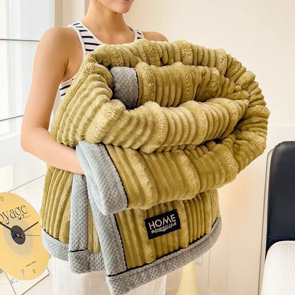 CocoonDouceur – Plaid en Laine Épaissie pour Confort à Domicile - Rynova