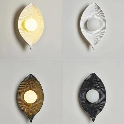 Feuill'Or - Applique Murale LED Feuille d'Or Élégante - Rynova