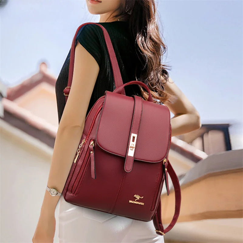 Élégance Sac – Sac à dos en cuir vintage pour femme - Rynova