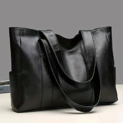 Sac à Main Élégance – Grand Tote Rétro en Similicuir Vegan pour Femmes, Sac Bandoulière Vintage pour le Quotidien - Rynova