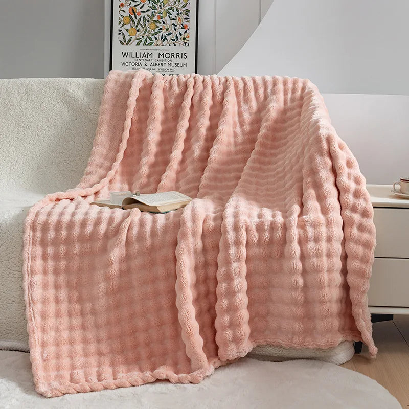 DouxVelours - Couverture Flanelle Légère et Douce pour Été - Rynova