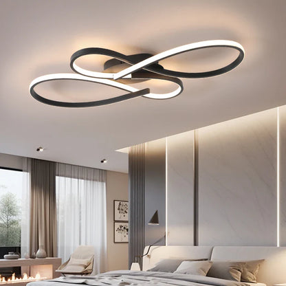 LuxeNoir – Plafonnier LED Moderne et Élégant - Rynova