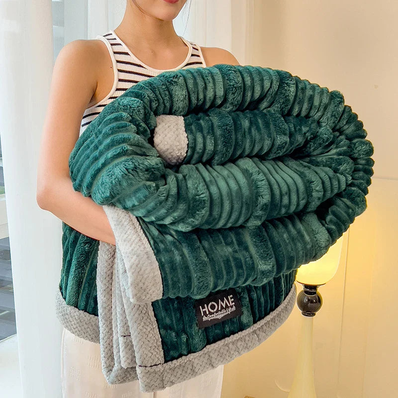 CocoonDouceur – Plaid en Laine Épaissie pour Confort à Domicile - Rynova