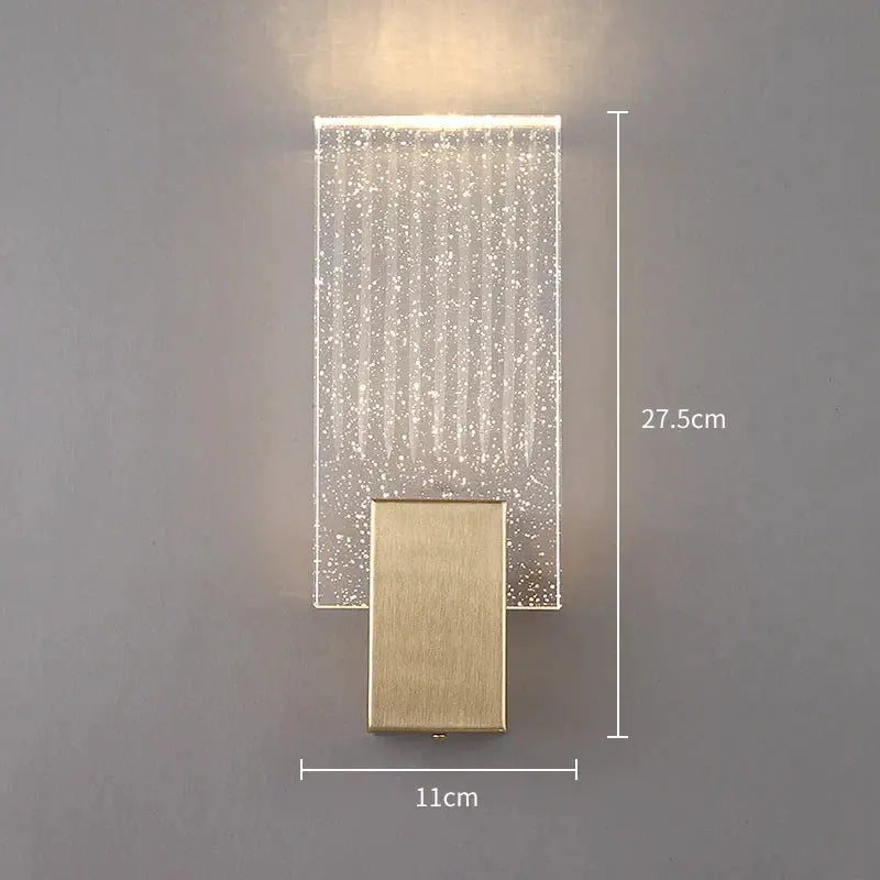 ÉléganceLumi - Applique Murale en Cristal Doré - Rynova