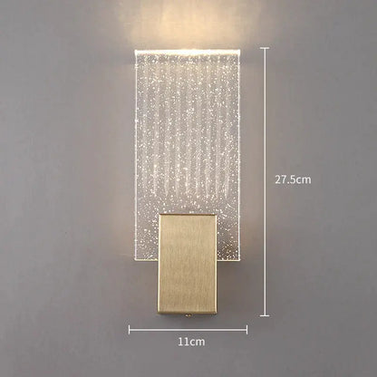 ÉléganceLumi - Applique Murale en Cristal Doré - Rynova