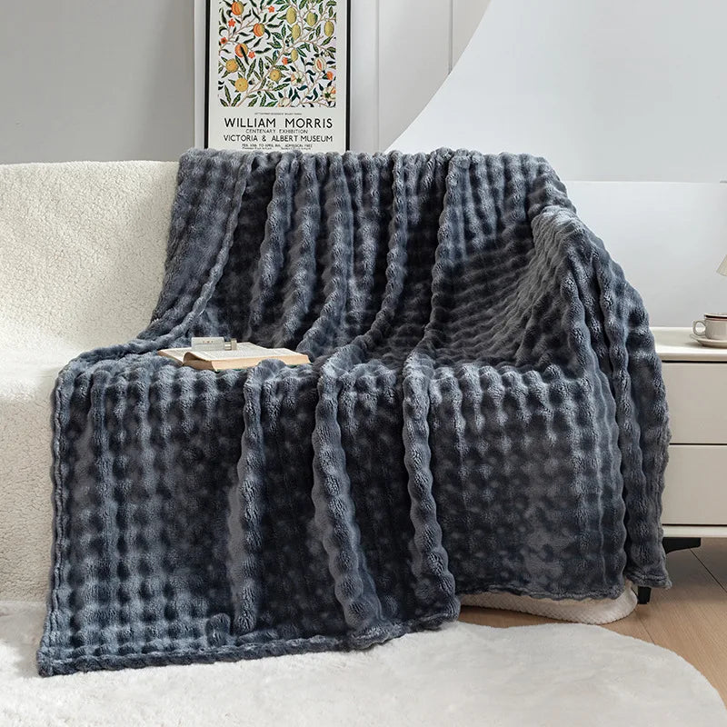 DouxVelours - Couverture Flanelle Légère et Douce pour Été - Rynova