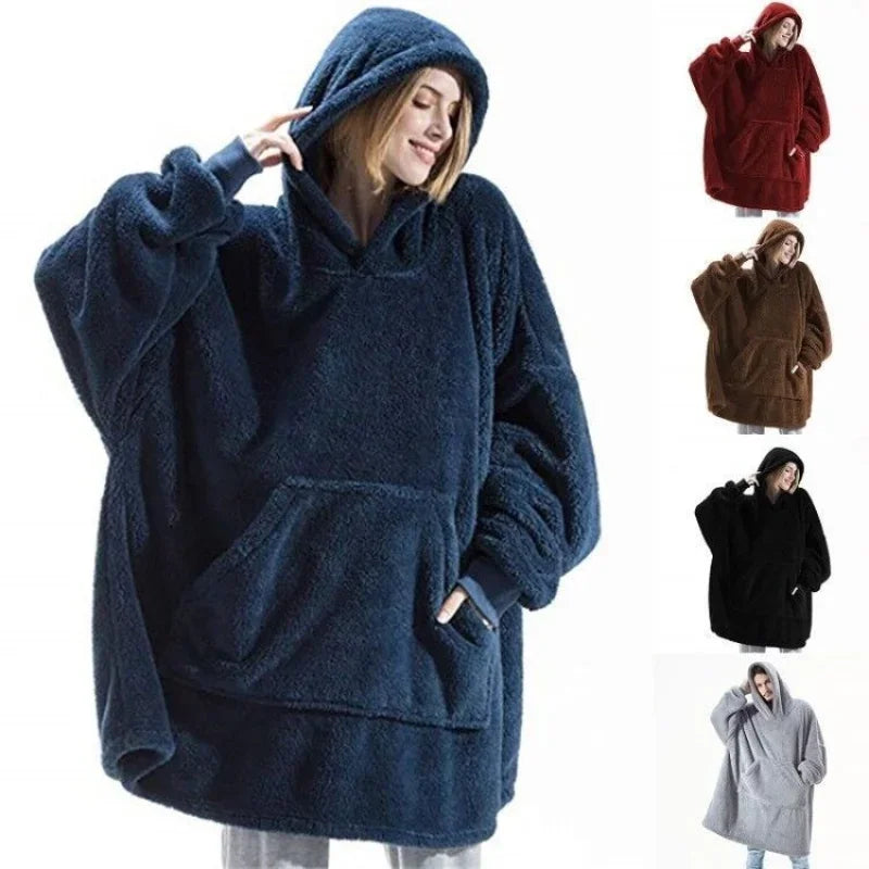 ChaleurÉlégante - Pull couverture en flanelle, pyjama - Rynova