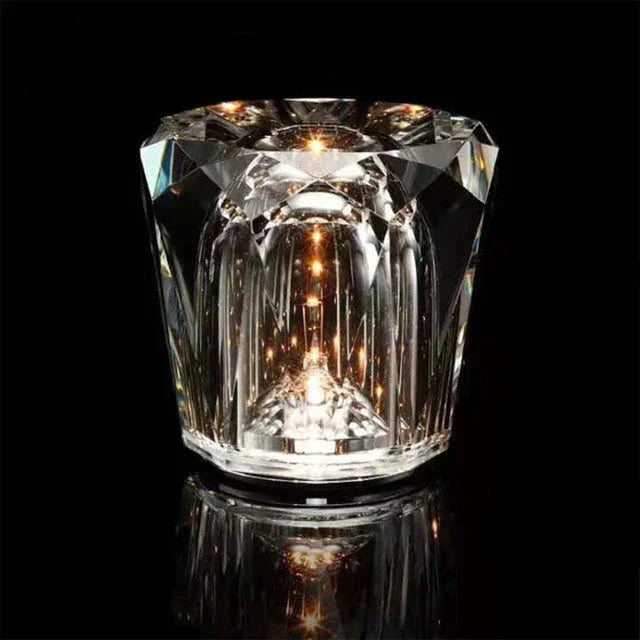 LuminaCristal – Lampe de Table en Cristal Élégante pour Restaurant et Bar - Rynova