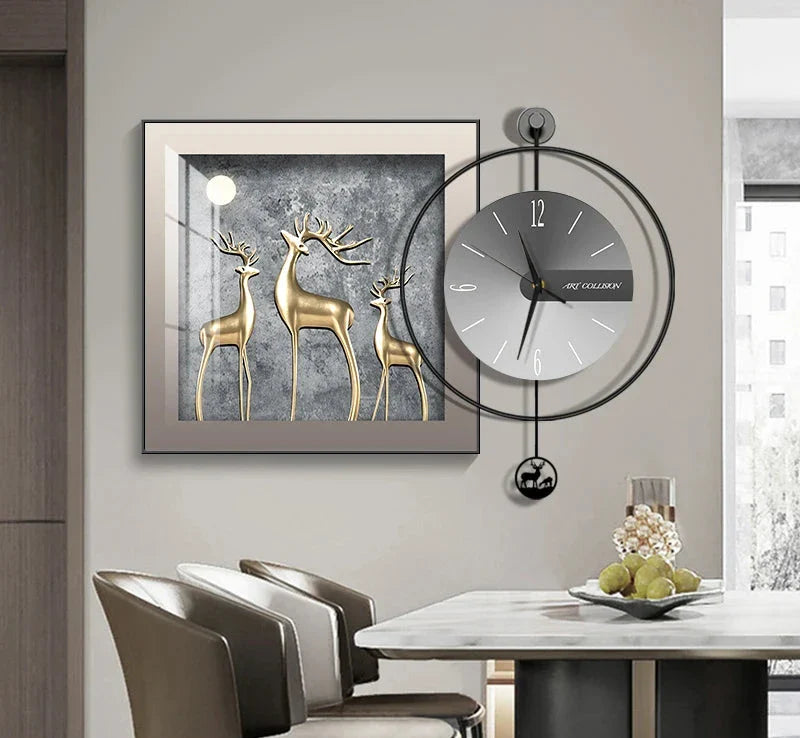 Horloge Élégance Moderne – Horloge Murale Créative et Chic - Rynova