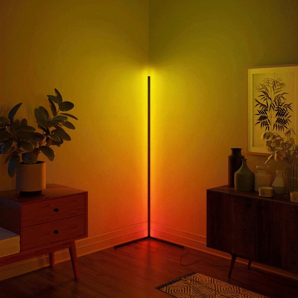 LumiAmbiance - Lampadaire LED RGB avec Sync Musique et 16 Millions de Couleurs