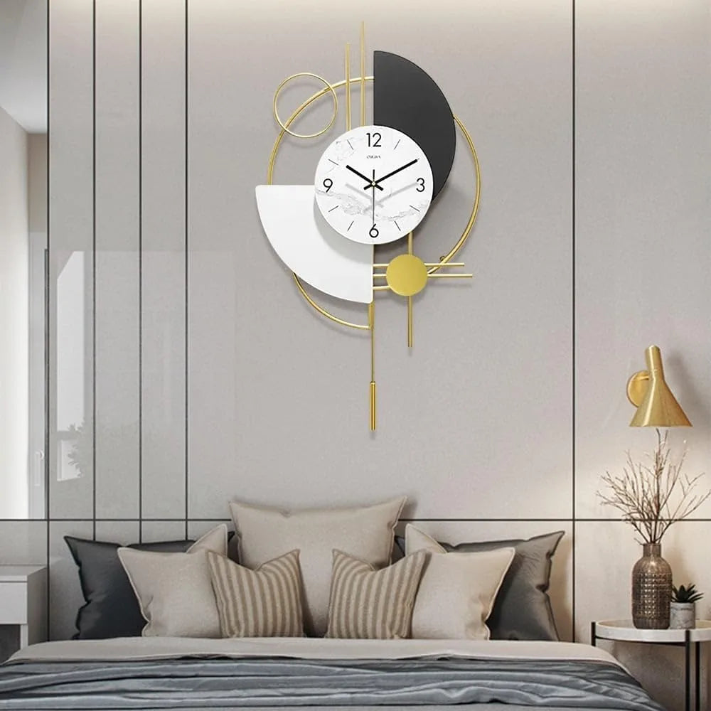 SphereOr – Horloge 3D Décorative pour Salon Moderne - Rynova