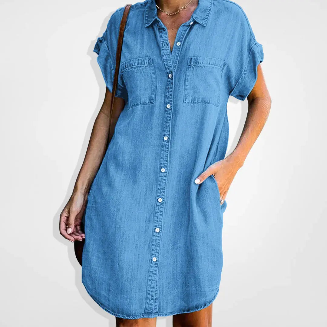 Luna - Robe en Jean | Confortable et Élégante - Rynova
