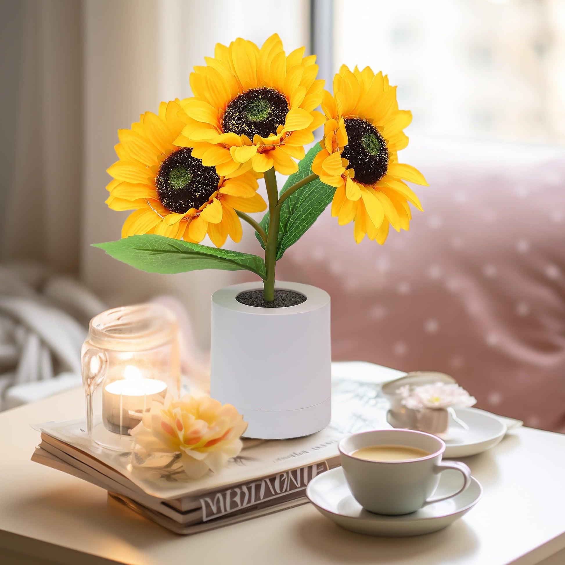 FloraLumi – Lampe florale LED décorative brillante - Rynova