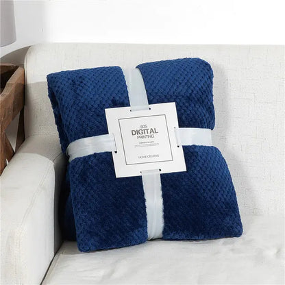 DouceHiver - Plaid Douillet en Flanelle pour Lit d'Hiver - Rynova