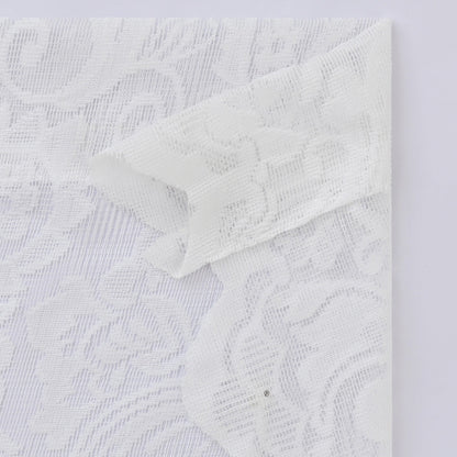 LaceÉclat - Rideau Transparent en Dentelle Blanche pour une Élégance Délicate - Rynova