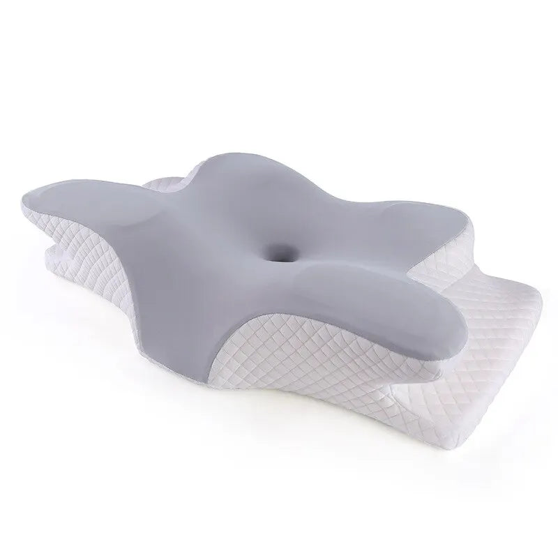 Oreiller Mémoire de Forme Papillon RelaxNeck - Soulagement des Douleurs Cervicales et Confort Orthopédique - Rynova