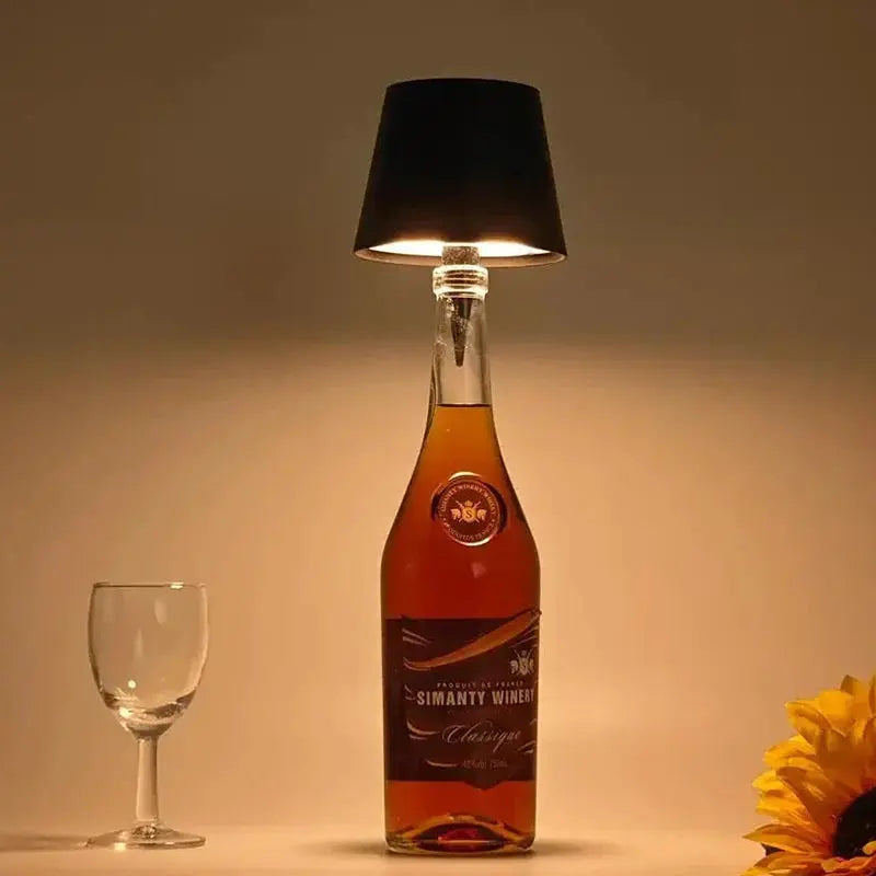 BouteilleLume - Lampe Sans Fil pour Bouteilles de Vin - Rynova