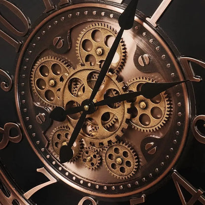 Horloge Vintage Cuivre – Élégance Industrielle pour Bureau et Maison - Rynova