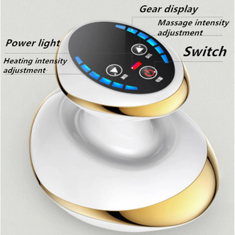 MASSAGE ÉLITE - Massager Électrique Guasha avec Ventouses Chauffantes et Anti-cellulite - Rynova