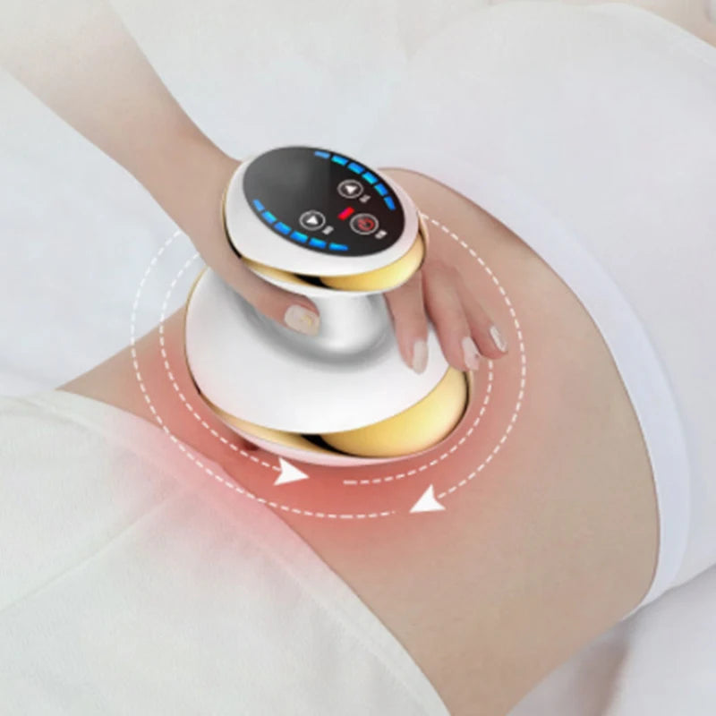 MASSAGE ÉLITE - Massager Électrique Guasha avec Ventouses Chauffantes et Anti-cellulite - Rynova