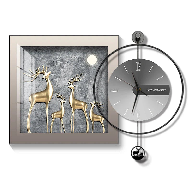 Horloge Élégance Moderne – Horloge Murale Créative et Chic - Rynova