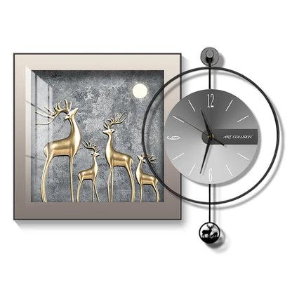 Horloge Élégance Moderne – Horloge Murale Créative et Chic - Rynova