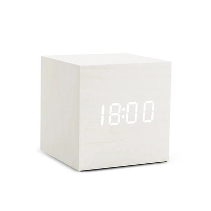 ClimaHorloge – Horloge LED en bois avec affichage de la température et contrôle sonore - Rynova