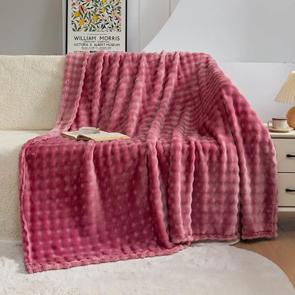 DouxVelours - Couverture Flanelle Légère et Douce pour Été - Rynova