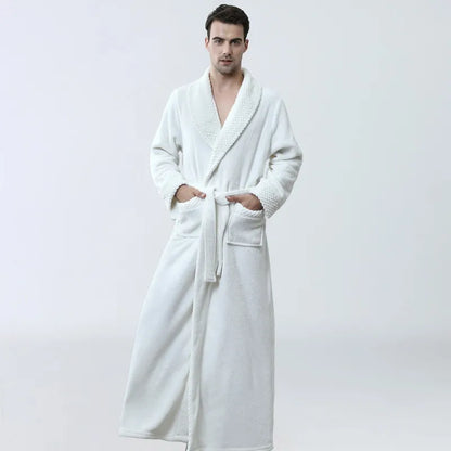 ChaleurNuit - Robe de Chambre en Polaire Douce pour Homme - Rynova