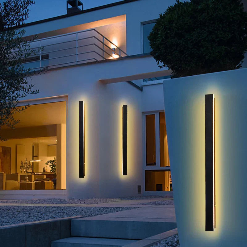LUMIGARDEN - Applique murale extérieure LED étanche IP65 grand format pour jardin et terrasse Rynova