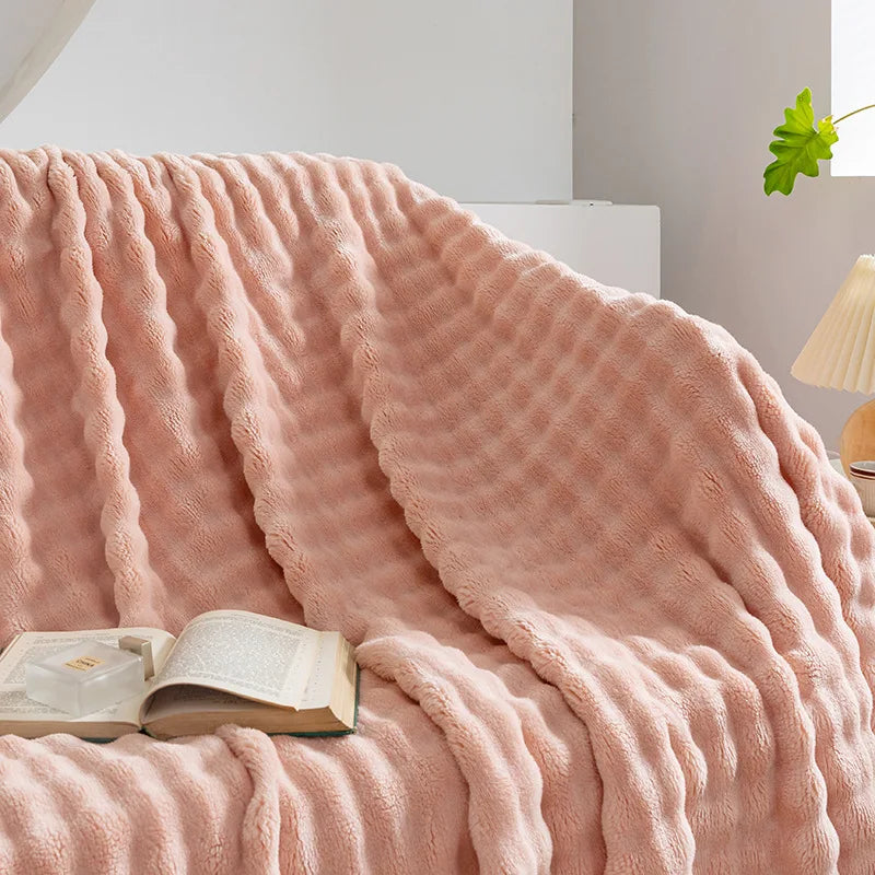DouxVelours - Couverture Flanelle Légère et Douce pour Été - Rynova