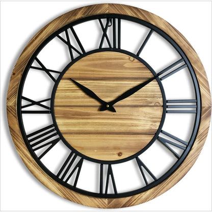 PrestigeTemps – Horloge Murale Décorative à Chiffres Romains - Rynova